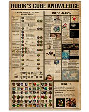Rubik Cube Knowledge 24x36 Poster front