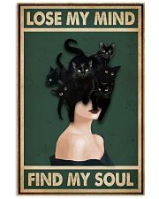 Retro Green Find My Soul Black Cat Lady 11x17 Poster front