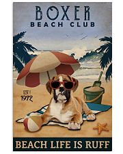 Vintage Beach Club Is Ruff Boxer 11x17 Poster front