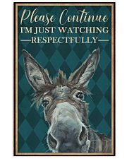 Watching Respectfully Donkey 16x24 Poster front