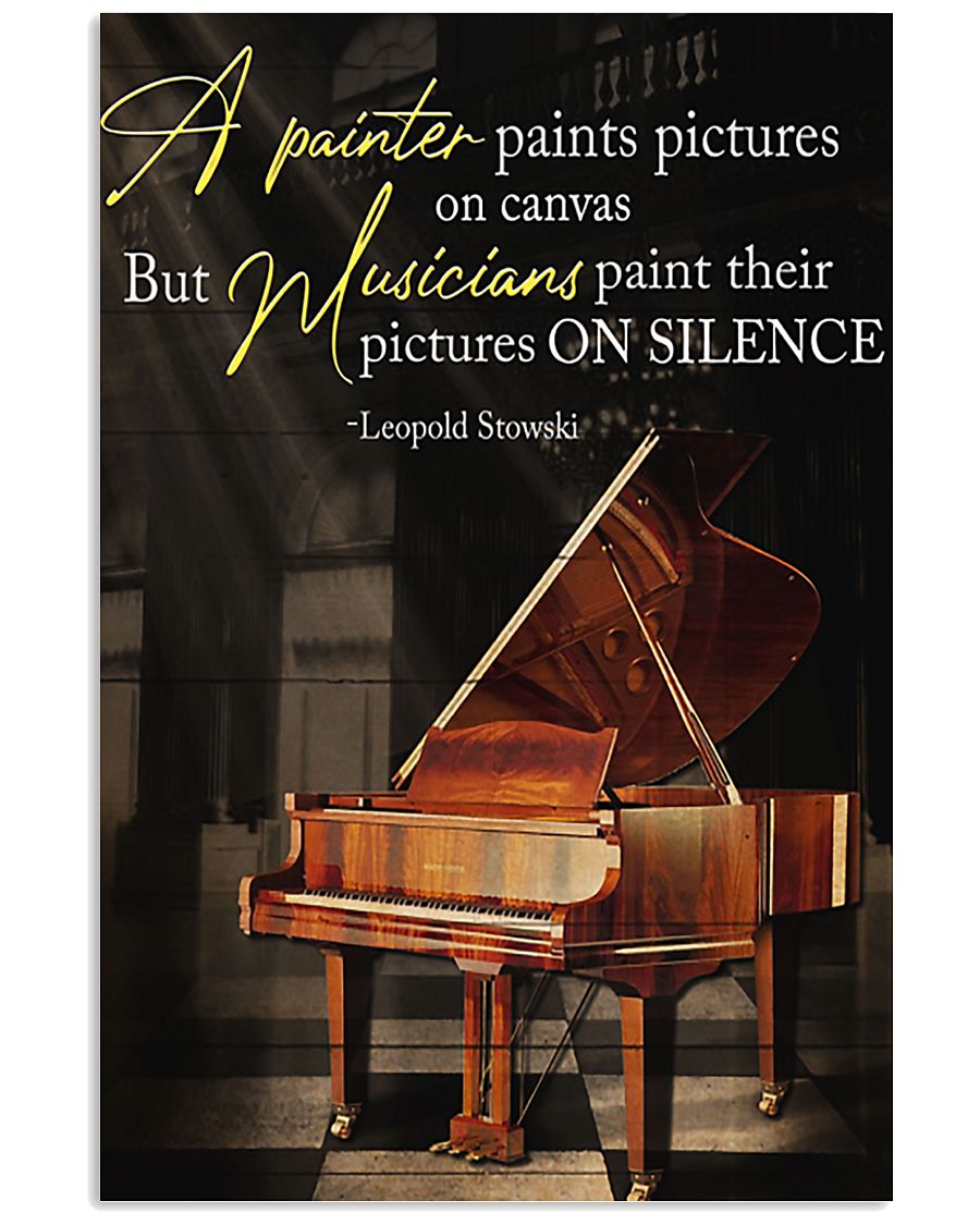 Piano A Painter Paints Pictures 11x17 Poster