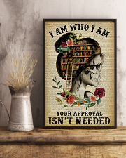I Am Who I Am Skeleton Reading 11x17 Poster lifestyle-poster-3