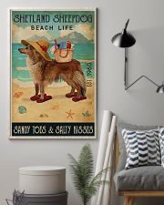 Beach Life Sandy Toes Shetland Sheepdog 11x17 Poster lifestyle-poster-1