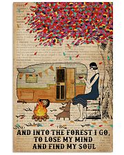 Camping Girl Into The Forest 11x17 Poster front