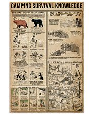 Camping Survival Knowledge 11x17 Poster front