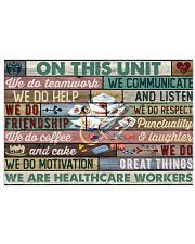 Nurse Healthcare Workers On This Unit Team Work 17x11 Poster front