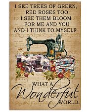 Floral Music Sheet Wonderful World Quilting 11x17 Poster front