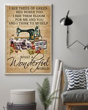 Floral Music Sheet Wonderful World Quilting 11x17 Poster lifestyle-poster-1