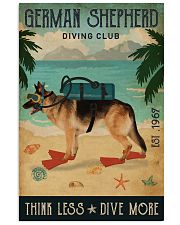 Vintage Diving Club German Shepherd 11x17 Poster front