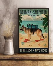 Vintage Diving Club German Shepherd 11x17 Poster lifestyle-poster-3