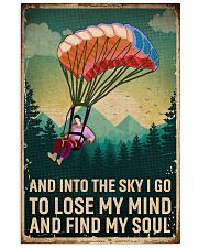 Retro Sky Find My Soul Paragliding 11x17 Poster front