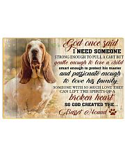 God Once Said Basset Hound 17x11 Poster front