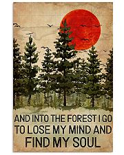 And Into The Forest Red Sun Camping 11x17 Poster front