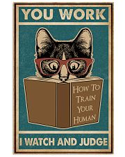 Retro I Watch And Judge Cat 11x17 Poster front