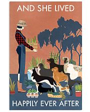 Vintage And She Lived Happily Dogs Gardening 11x17 Poster front