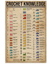 Knowledge Crochet Cheat Sheet 11x17 Poster front