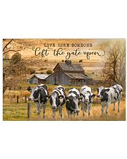 Holstein Friesian cattle Let The Gate Open 17x11 Poster front