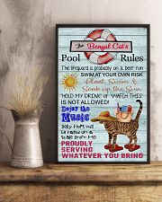Bengal Cat Pool Rule 16x24 Poster lifestyle-poster-3
