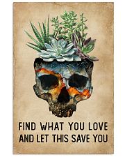 Watercolor Succulent Skull Find What 11x17 Poster front