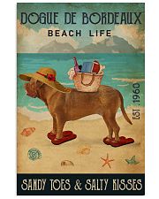 Beach Life Sandy Toes Dogue De Bordeaux 11x17 Poster front