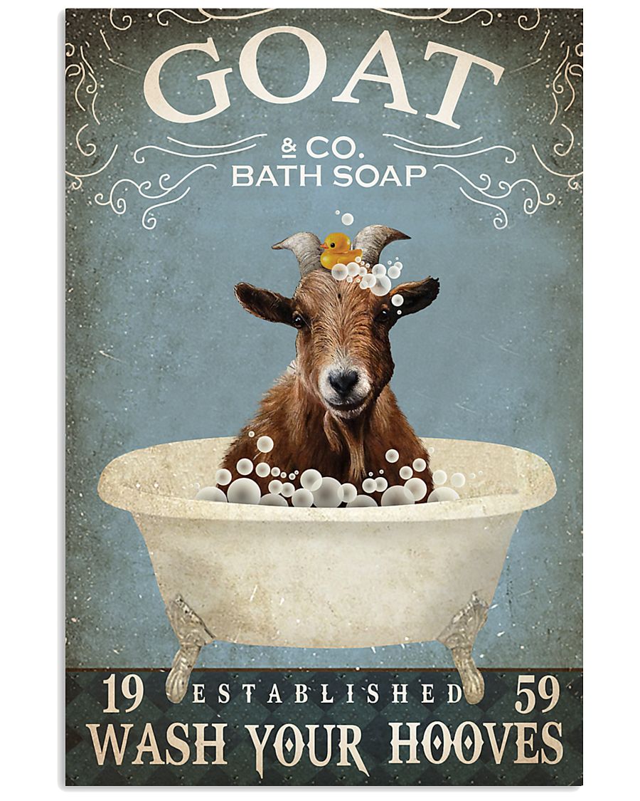 Vintage Bath Soap Goat 11x17 Poster