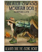 Camping Life Route Greater Swiss Mountain Dog 11x17 Poster front