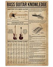 Bass Guitar Knowledge Instrument 11x17 Poster front