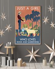 Vintage Girl Loves Gardening Labrador Retriever 11x17 Poster lifestyle-holiday-poster-1