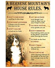 Bernese Mountain House Rules 11x17 Poster front