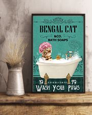 Green Bath Soap Company Bengal Cat 11x17 Poster lifestyle-poster-3