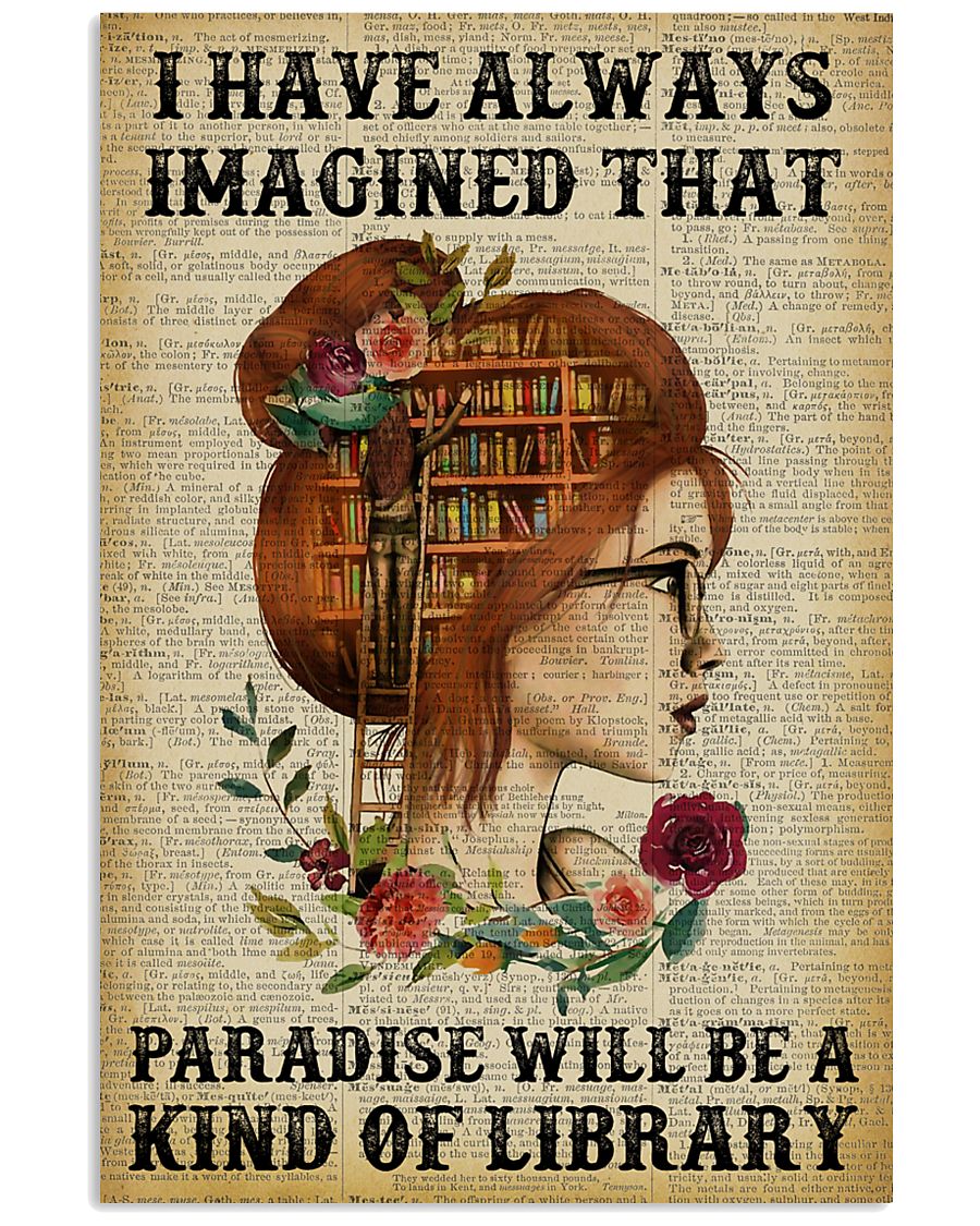 A Kind Of Library Reading Redhead 11x17 Poster