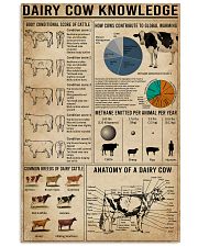 Dairy Cow Knowledge Farm 16x24 Poster front
