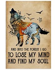 Blue Earth Lose My Soul Wolf 11x17 Poster front