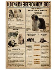 Old English Sheepdog Knowledge 11x17 Poster front