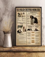 Old English Sheepdog Knowledge 11x17 Poster lifestyle-poster-3