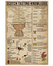 Scotch Tasting Knowledge 11x17 Poster front