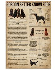 Gordon Setter Knowledge 11x17 Poster front