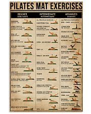 Pilates Mat Exercises 11x17 Poster front