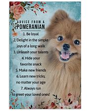 Advice From A Pomeranian 11x17 Poster front
