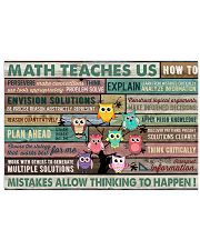 Colorful Pallet Owl Math Teaches Us 24x16 Poster front