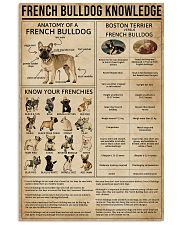 Knowledge French Bulldog 11x17 Poster front