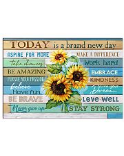 Sunflower Today Is A Brand New Day Live Dream 17x11 Poster front