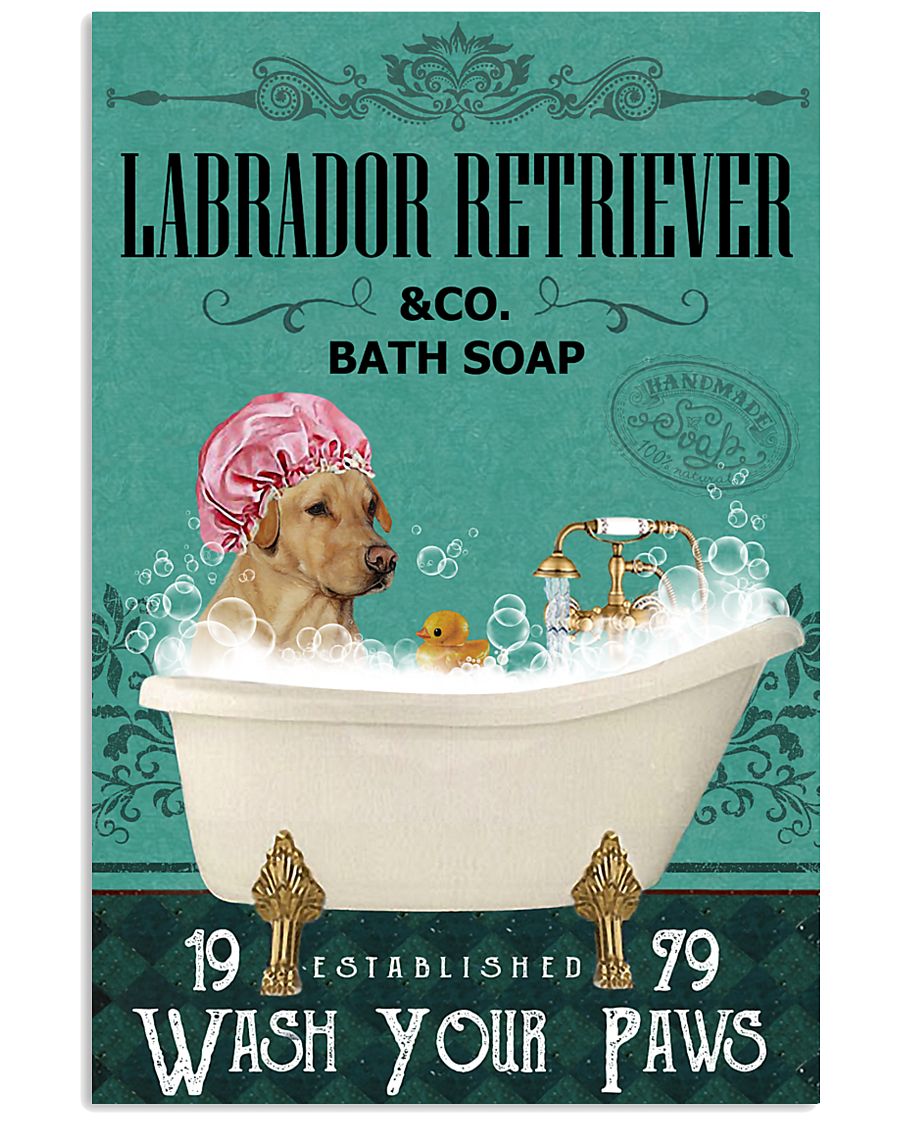 Green Bath Soap Company Labrador Retriever 11x17 Poster