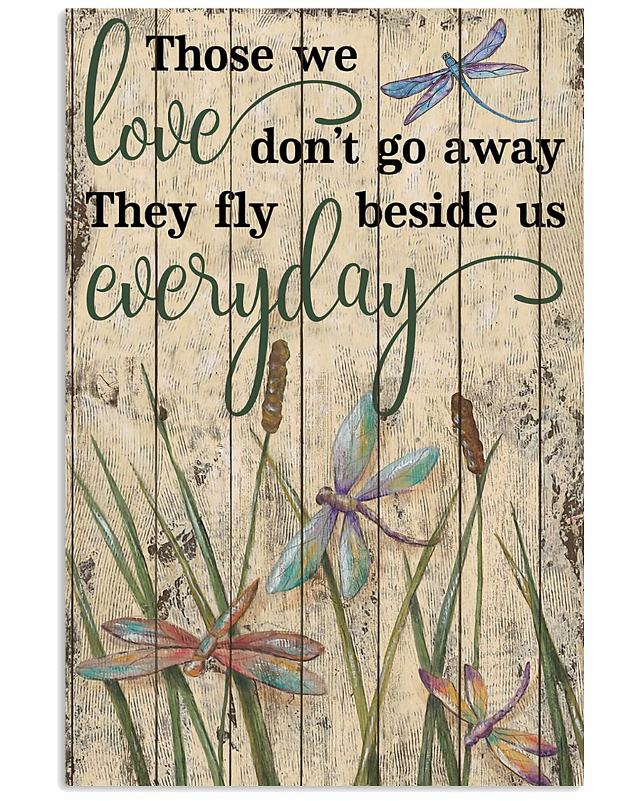 Those We Love Grass Dragonfly 11x17 Poster