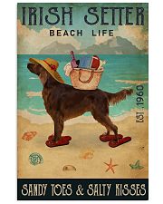 Beach Life Sandy Toes Irish Setter 11x17 Poster front