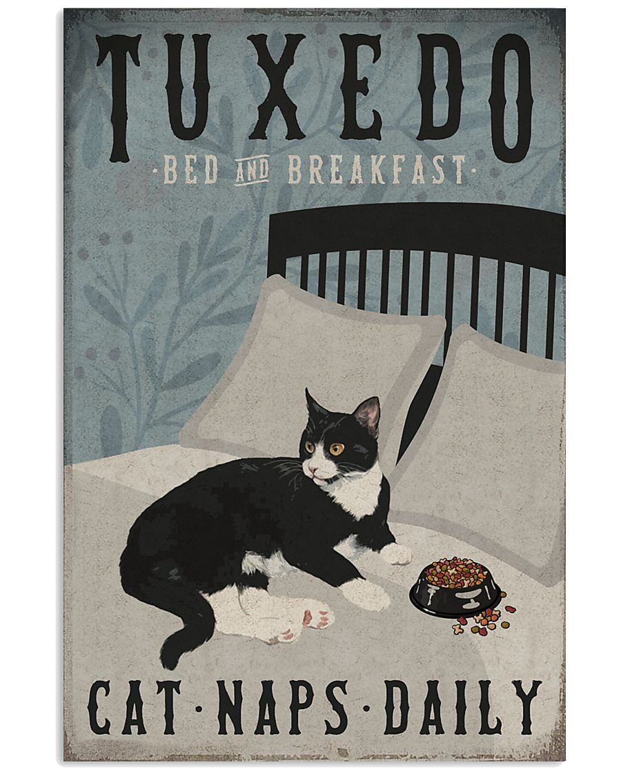 Tuxedo Cat Bed And Breakfast 16x24 Poster