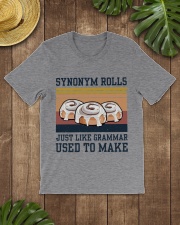 Synonym Rolls Funny Grammar Retro Navy - On Sale Classic T-Shirt lifestyle-mens-crewneck-front-18