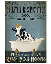 Vintage Bath Soap Holstein Friesian Cattle 11x17 Poster front