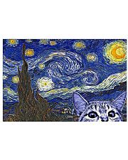 Starry Night Cat Kitten 24x16 Poster front