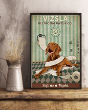 Green Restroom Paper Company Vizsla 11x17 Poster lifestyle-poster-3